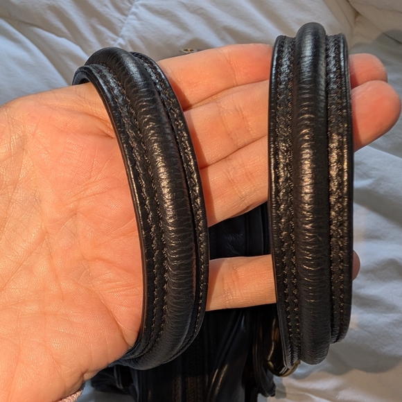 Marc by Marc Jacobs Black Leather Satchel with Drop Handles and Gold Hardware - Picture 8 of 14